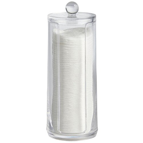 Kamay's Transparent Cotton Ball Pad Swabs Make Up Pads Dispenser Holder Organizer Container with lid Multifunction Acrylic...