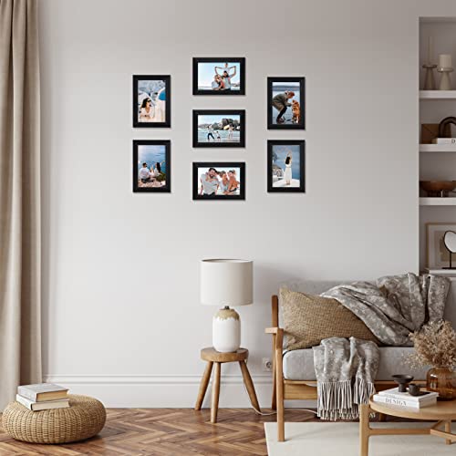 Giftgarden 4x6 Picture Frame Black 4 x 6 Photo Frames Bulk for Wall or Tabletop, Set of 12