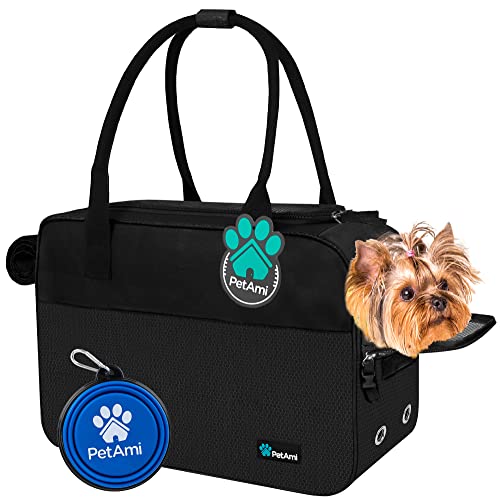 PetAmi Dog Purse Carrier for Small Dogs, Airline Approved Soft Sided Pet Carrier with Pockets, Ventilated Dog Carrying Bag...