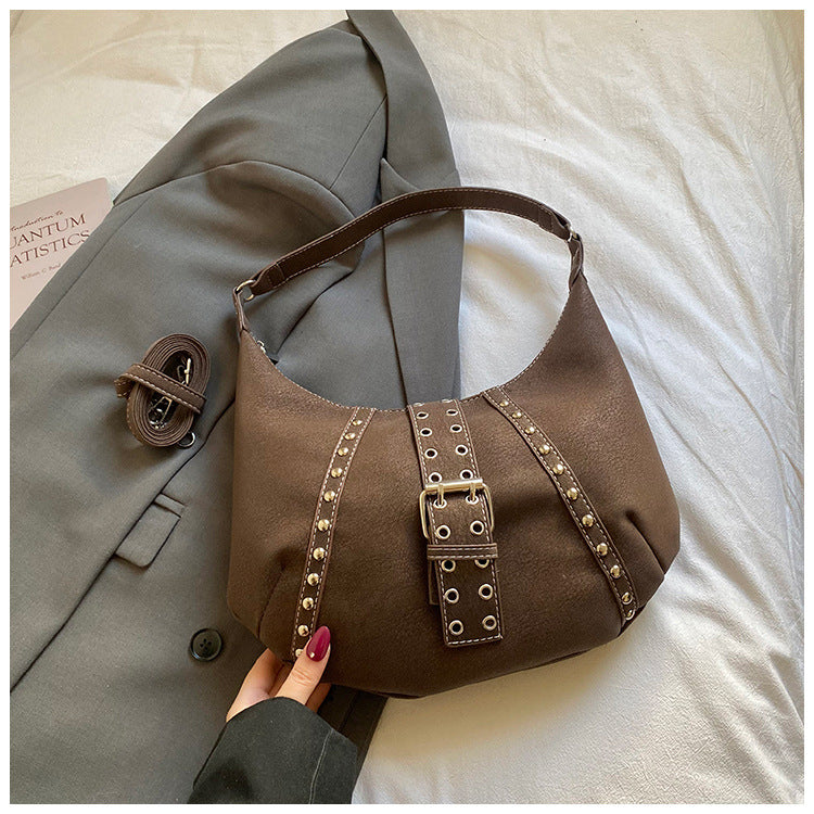 Office Worker Commute Fashion Shoulder Under-Arm Crossbody Dumpling Bag