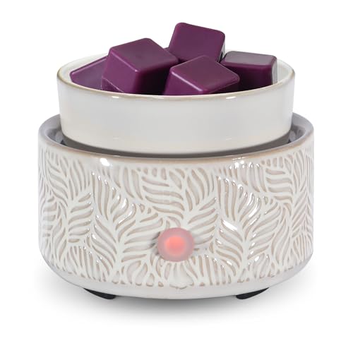 copinpin Electric Wax Melt Warmer 4-in-1 Candle Warmer for Scented Wax Melter Cute Ceramic Fragrance Wax Burner for Home O...