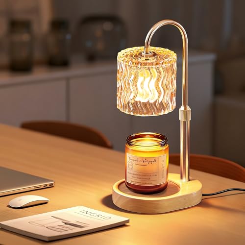 Homelist Candle Warmer Lamp with Timer, Height Adjustable Candle Lamp, Home Decor, Wax Melt Warmer for Birthday Chrismas H...