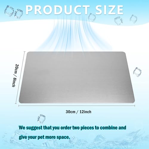 KABASI Rabbit Cooling Pad, Hamster Cool Plate Ice Bed, Pet Cooling Mat for Bunny Puppy Kitten Guinea Pig Cat & Other Small...