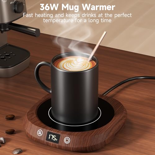 Coffee Mug Warmer - Coffee Cup Warmer for Desk Auto Shut Off, Smart Electric Candle Warmer Beverage Warmer for Coffee, Te...
