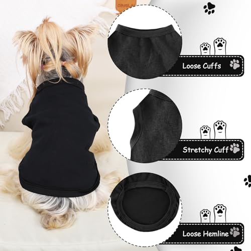 Dog Shirt Vest Clothes for Small Dogs Boy Girl Summer Solid Stretchy Puppy T-Shirts Soft Cool Breathable Lightweight Dog S...