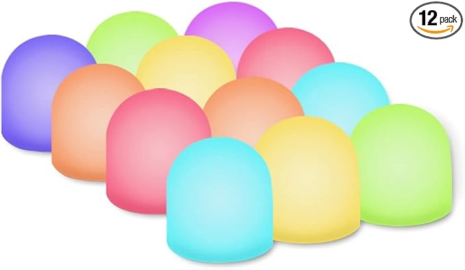 Novelty Place Color Changing Mini Nightlight, Multicolor LED Mood Lighting - Night Light for Bedroom, Bathroom, Living Roo...
