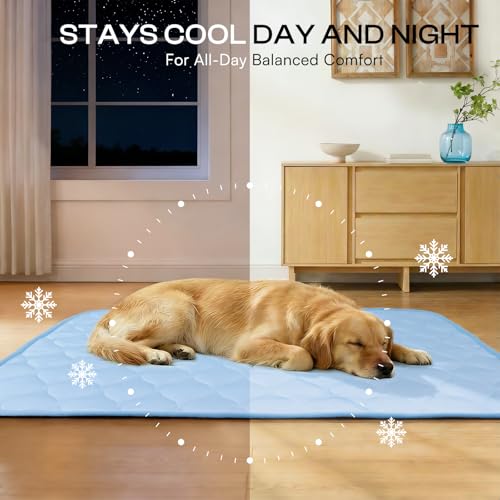 Luciphia Waterproof Cooling Mat for Dogs Couch Cover Q-MAX>0.5, Leakproof Pet Pad Non-Slip Throw Blanket for Cat Puppy Cra...
