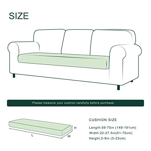 CHUN YI Large Couch Cushion Cover Stretch for 3 Set Sofa, Sofa Seat Slipcovers for Pets, Suitable for Armchair Loveseat So...