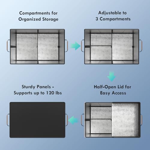 Cooler Bag – Soft Travel Cooler Holds 45 Cans, Stays Cold for 8H & Warm for 6H – Portable Car Trunk Organizer for Camping,...