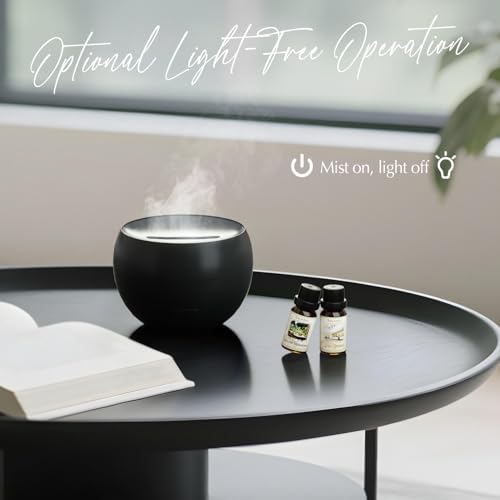 SALKING 2 Pack Flame Essential Oil Diffusers for Home, 150ml Fire Ultrasonic Diffusers for Essential Oils, Aromatherapy Di...