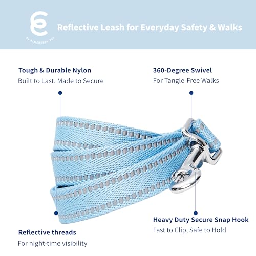 Blueberry Pet Matching Reflective Harness and Leash Set | Adjustable Pastel Vest with Lead for Dogs – Great Value Gift Set...