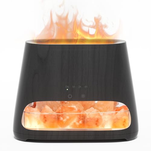 SALKING 2-in-1 Himalayan Salt Lamp & Ultrasonic Essential Oil Diffuser, Aromatherapy Diffuser Cool Mist Humidifier, Salt T...