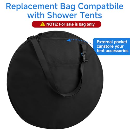 Xxerciz Carry Bag for Pop Up Privacy Shower Tent, Lightweight Replacement Bag with Shoulder Strap Compatible with Portable...