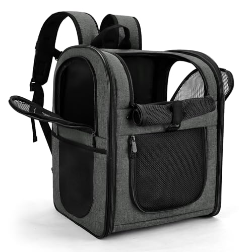 Apollo Walker Pet Carrier Backpack for 4-18lb Cats and Dogs, Puppies, Safety Features and Cushion Back Support | for Trave...