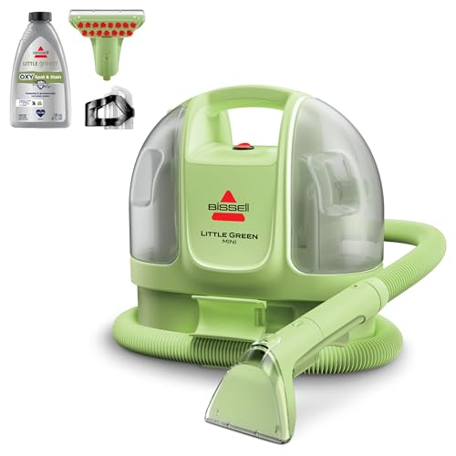 BISSELL Little Green Mini Portable Carpet and Upholstery Deep Cleaner, Car/Auto Detailer, with HydroRinse Self-Cleaning To...
