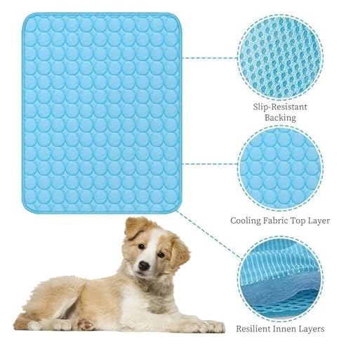 Dog Cooling Mat, 2025 Upgraded Cooling Blanket for Dogs, Washable Cool Mat for Dogs for Summer, Portable Pet Coolings Pad ...