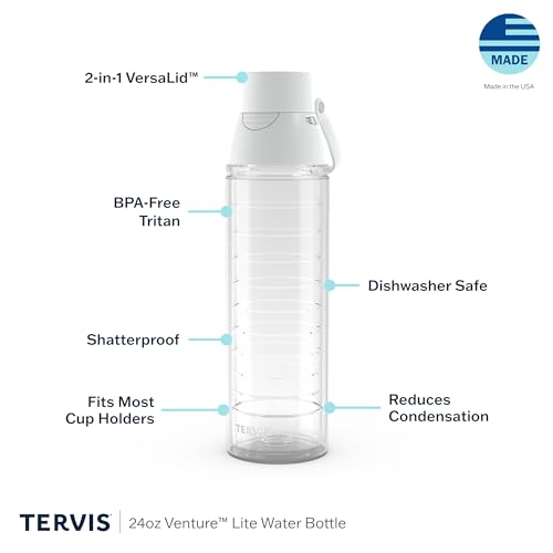 Tervis Venture Lite Cat Sayings Made in USA Double Walled Insulated Tumbler Travel Cup Keeps Drinks Cold & Hot, 24oz Water...