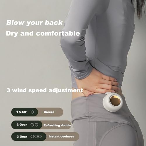 Nixegym Portable Silent Mini Bladeless Fan Clip On, 3 Speeds & Queit, Hands Free Shirt and Waist Clips Whirlwind Fans, For...