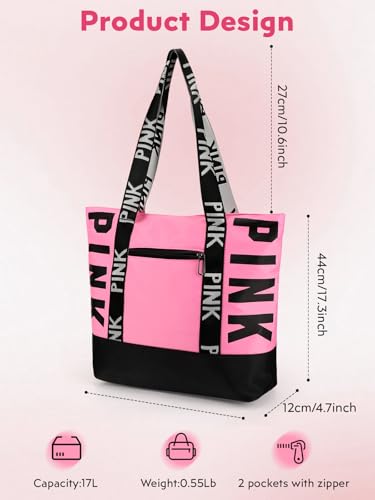 MOPERIL Travel Tote Bags for Women, Waterproof Beach Bag Spend the Night Bags for Women, Travel & Overnight Bag
