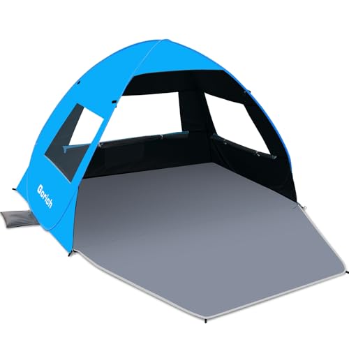 Gorich Easy Pop Up Beach Tent for 3-4 Person, UPF 50+ UV Protection Beach Umbrella Sun Shelter, Portable Lightweight Shade...