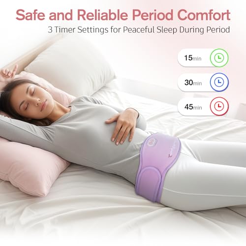 Comfytemp Portable Belly and Back Heating Pad for Period Soothing, FSA Eligible HSA Cordless Dual-Zone Menstrual Heating P...