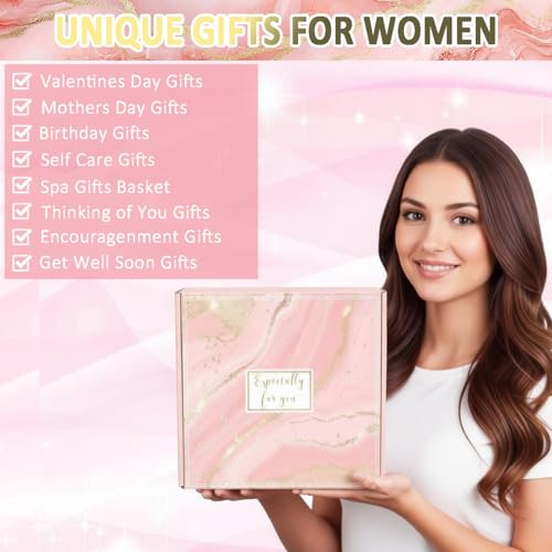 Mothers Day Birthday Gifts for Women Friend Wife Mom Girlfriend Daughter Relaxing Spa Care Package With Luxury Flannel Bla...
