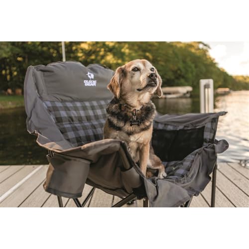 Guide Gear Oversized Extra Large Padded Camping Chair, Portable, Folding, Large Camp Lounge Beach Chairs for Outdoor, Adul...