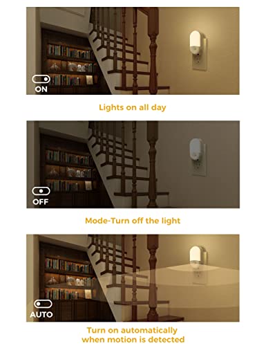 L LOHAS LED Motion Sensor Night Light, 2Pack, Motion Activated Night Light, Night Lights Plug into Wall Motion Sensor, 300...