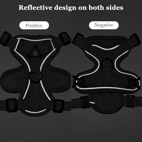 Wanheart cat Chest Harness and Leash, Anti-Escape Adjustable Soft mesh cat Leash and Chest Harness Set for All Types of Ca...