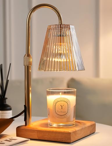 Allanmen Candle Warmer Lamp with Timer, Dimmable Candle Warmer for Home Decor, Birthday Gifts for Women Mom, Adjustable He...