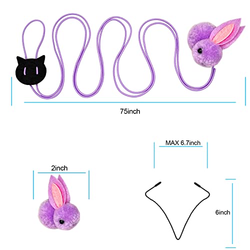 ZPH Cat Toys Interactive for Indoor Cats,2PCS Retractable Cat Wand,9PCS Teaser Toys&1PCS Hanging Door Lure Kitten Toy,Inte...