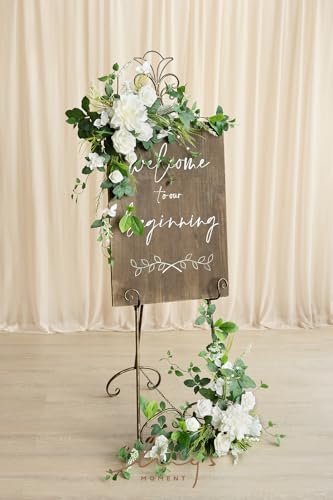 Ling's Moment 2pcs Wedding Flowers Garland Artificial Floral Swag Arch Decorations Greenery Arrangements Lily of The Valle...