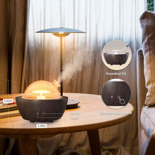 Glass Essential Oil Diffusers ，280ml Aromatherapy Diffuser for Essential Oils Large Room， BPA-Free Cool Mist Humidifier wi...