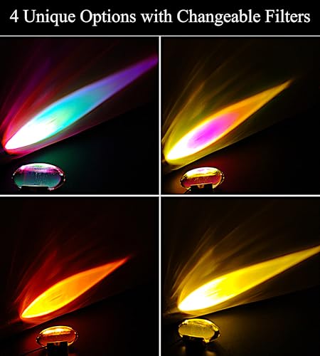 ALYMACK Sunrise Aura Light Mood Lamp - Adjustable Angel Eyes LED Projector Ambient Night Lights - RGB Colorful Backlightin...