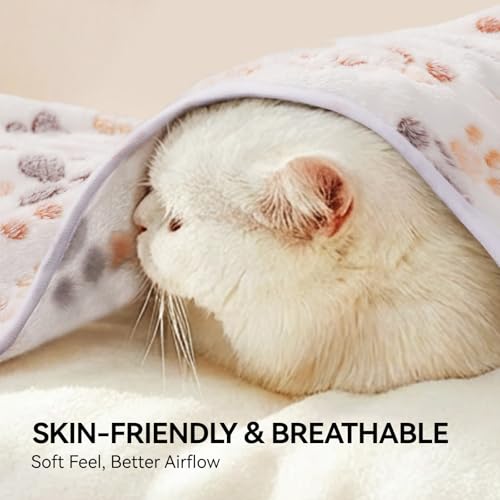 LINENLUX 1 Pack 3 Blankets Super Soft Fluffy Premium Fleece Dog Blankets for Puppy Cat Pet Blanket Flannel Throw Warm Slee...