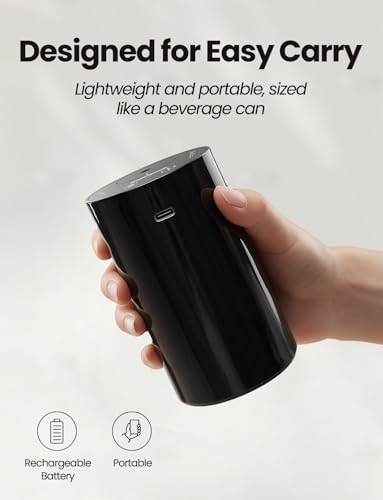 Waterless Essential Oil Diffuser, Portable Aromatherapy Diffuser with 20mL Capacity, Battery Operated Mini Scent Diffuser,...