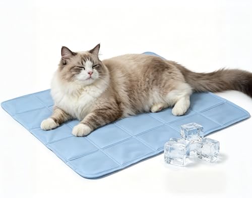 ZeQi Gel-Filled Cooling Mats for Cats Dogs Pets, Water-Proof Surface, Summer Dog Cool Mat, Cooling Cat Bed, Cool Mat, Ice ...