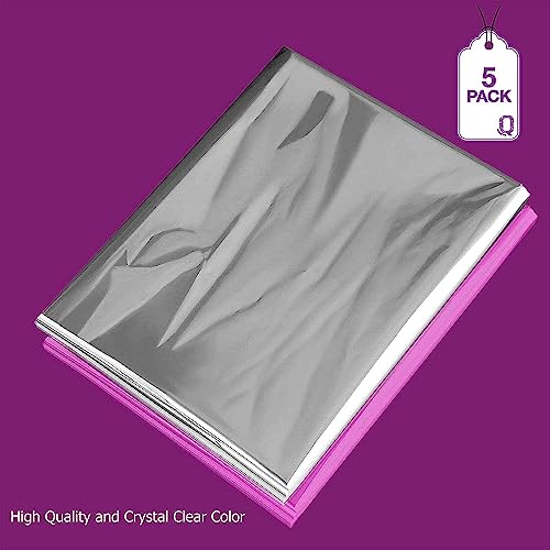 Purple Q Crafts Jumbo Shrink Wrap 40"x50" 5 Pack Basket Bags for Gift Baskets Clear Cellophane PVC Shrink Bags
