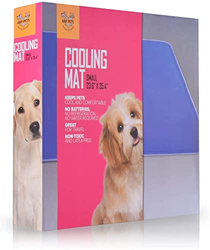Arf Pets Dog Cooling Mat 27” x 43” Pad for Kennels, Crates and Beds, Non-Toxic, Durable Solid Self Cooling Gel Material. N...