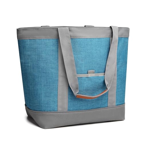 Awordo Insulated Cooler Bag Leakproof Thermal Insulation Collapsible Cooler Tote with Zippered, Reusable Cooler Bags