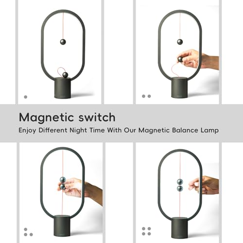 Xhope4u Table Lamp for Bedroom - Balance Lamp,Bedside Lamp with Touch Dimmer,Nightstand Lamp,3 Level Brightness Rechargere...