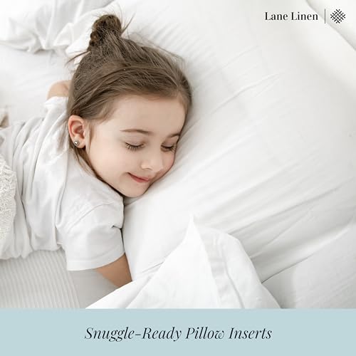 LANE LINEN 12x20 Pillow Insert - Pack of 2 White Decorative Pillows for Sofa Bed, Fluffy Pillow Inserts for Cushion Cover...