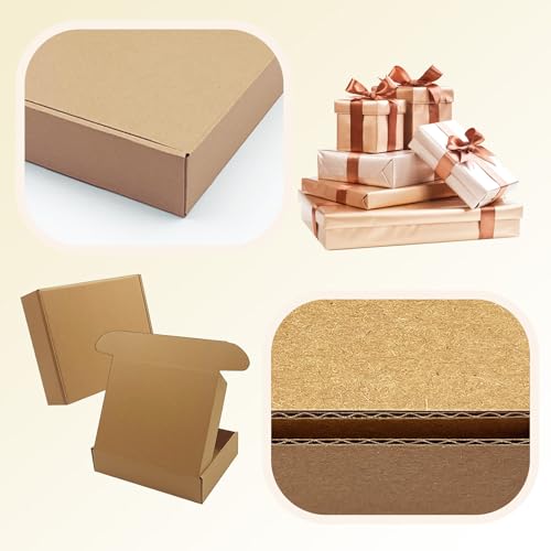Shipping Boxes 9x7x2 inch 25 Pack,Brown Corrugated Boxes Mailer Packaging for Mailing Small Business，E-Commerce Gift Boxes...