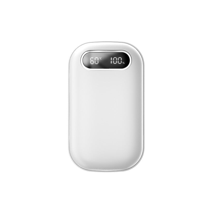 Large Capacity Double-sided Heating Digital Display USB Charging Portable Hand Warmer