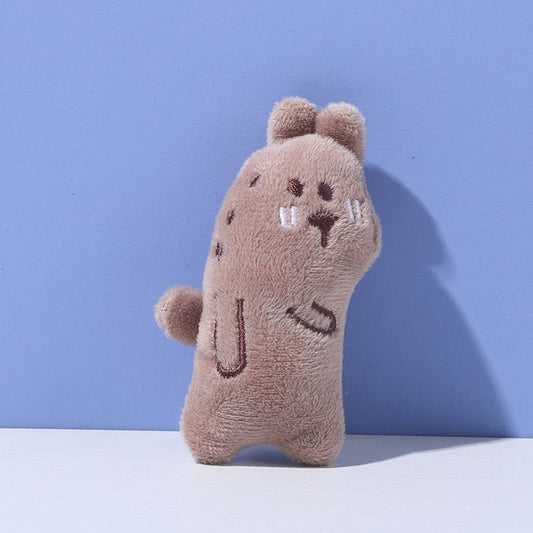 Durable Cartoon Plush Dog Chew Toys Interactive Squeaky Pet Toys For Puppy Training & Teething