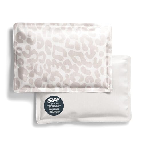 Fit & Fresh Cool Coolers 2 Pack Soft Ice for Lunch Bags, Flexible Stretch Nylon, Durable, Reusable Lunch Box Ice Packs, So...