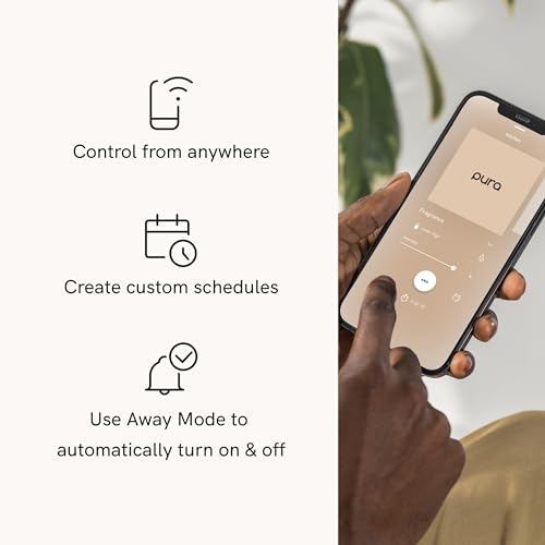 Pura - Smart Home Fragrance Device Starter Set - Pura 4 - Scent Diffuser for Home - Includes Fragrance Aroma Diffuser - Sq...