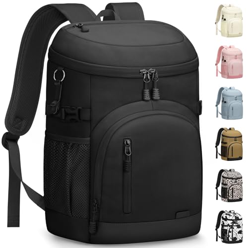 Pritent Cooler Backpack Insulated Waterproof,30/45 Cans Backpack Coolers Leakproof Lunch Backpack for Men Women Portable S...