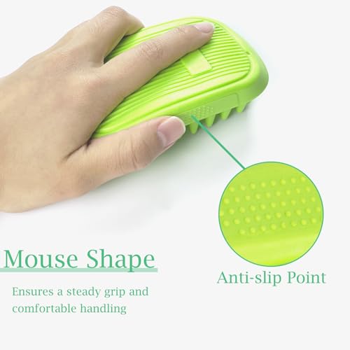 Yintoper Dog Bath Brush, Pet Silicone Shampoo Brush, Rubber Shower Wash Curry Brush for Short Long Haired Dogs Cats Sheddi...