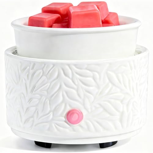 Wax Melt Warmer 3-in-1 Electric, Ceramic Wax Burner for Scented Wax, Scented Wax Melter & Essential Oil Burner for Home Ar...